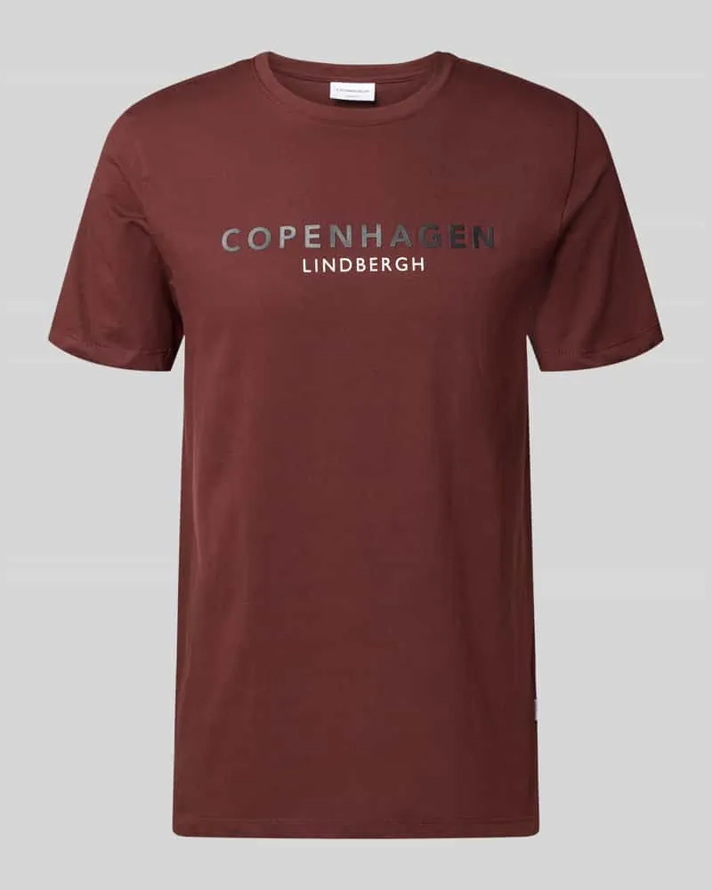 Lindbergh T-Shirt mit Label-Print Modell 'Copenhagen 