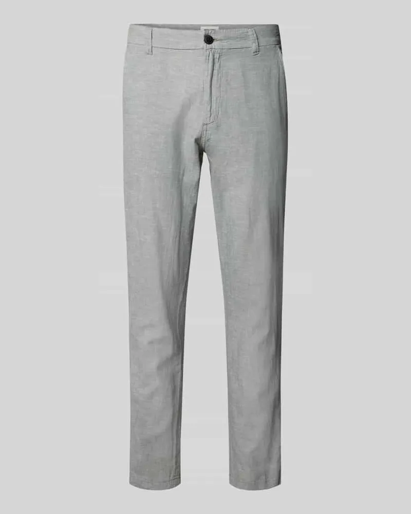 Jack & Jones Tapered Fit Chino aus Baumwoll-Leinen-Mix Modell 'STACE 