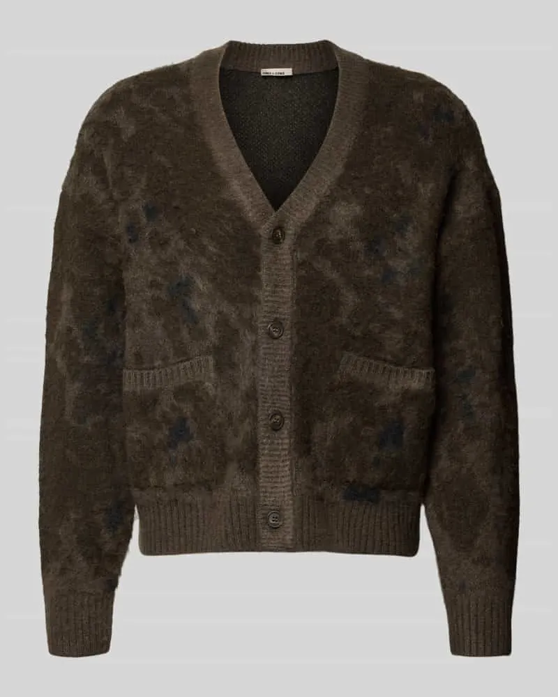 Only & Sons Cardigan mit aufgesetzten Taschen Modell 'ONSWILLIS Schlamm