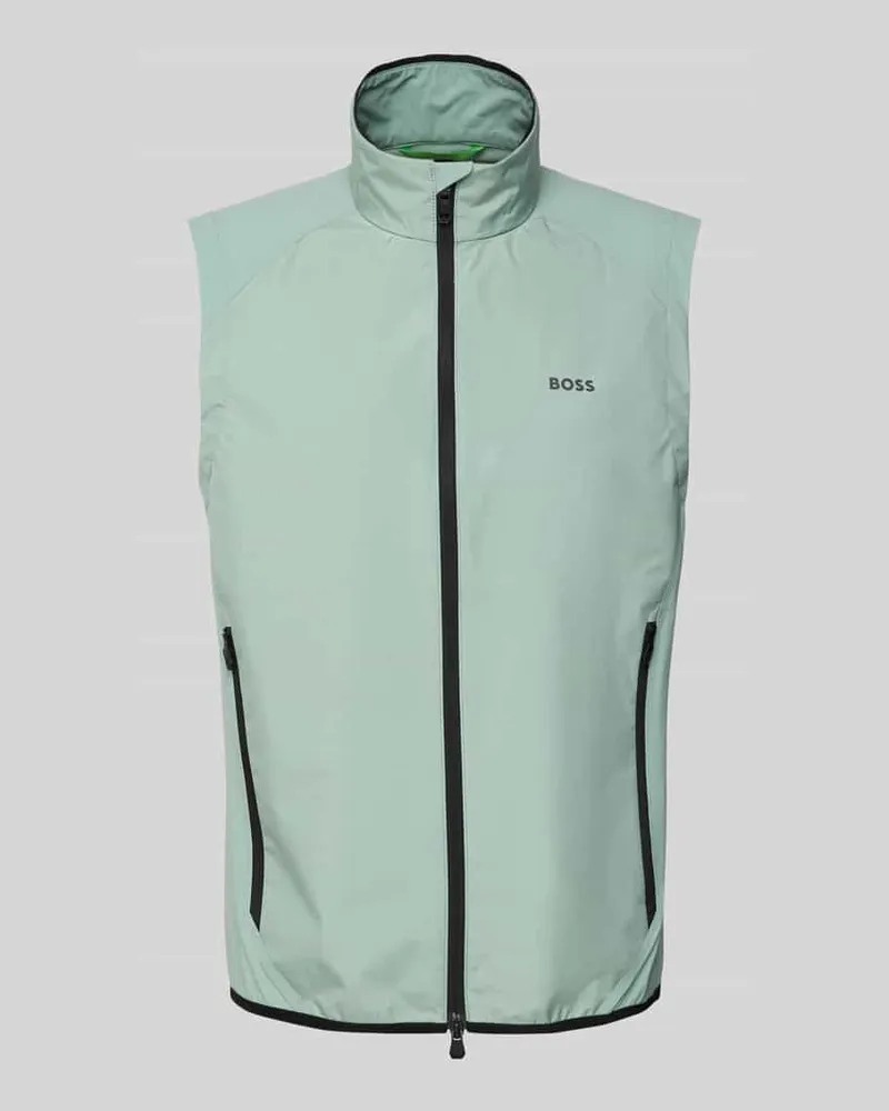 HUGO BOSS Weste mit Label-Print Modell 'Putt 