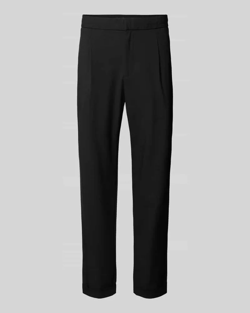 McNeal Tapered Fit Stoffhose mit Gesäßtaschen Black