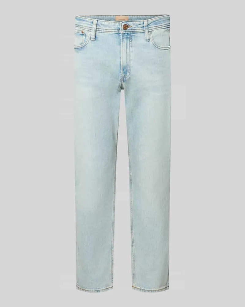 Jack & Jones Straight Fit im 5-Pocket-Design Modell 'Clark Hellblau