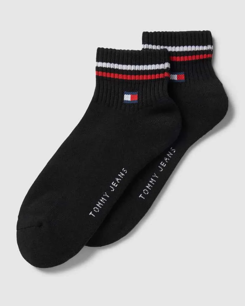 Tommy Hilfiger Socken mit Label-Print im 2er-Pack Black