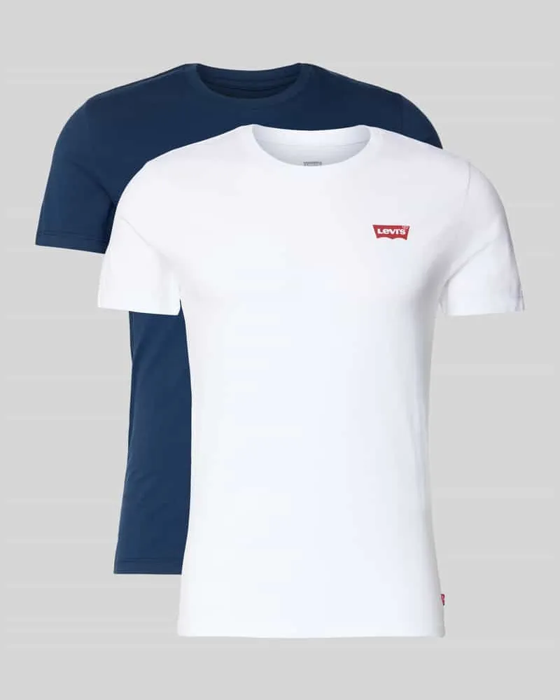 Levi's T-Shirt mit Label-Print im 2er-Pack Weiss