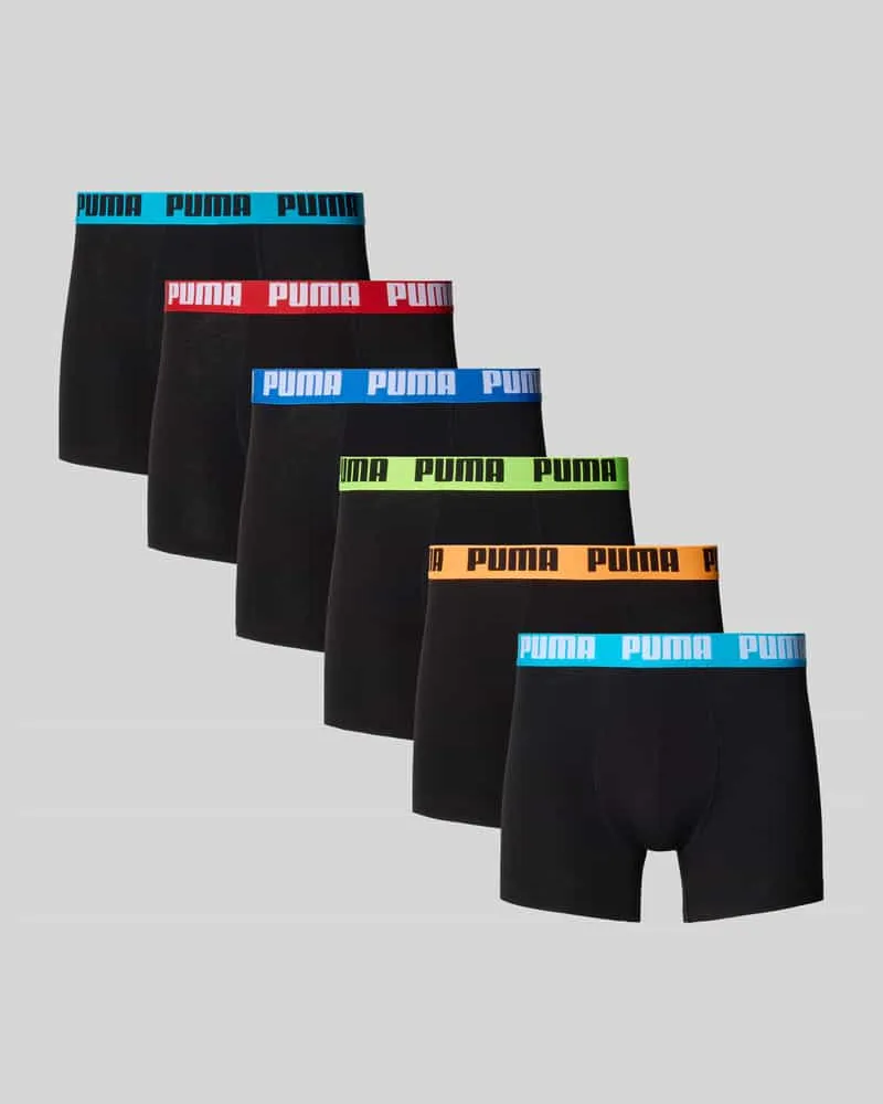 Puma Trunk aus Baumwoll-Mix im 6er-Pack Modell 'Everyday Black