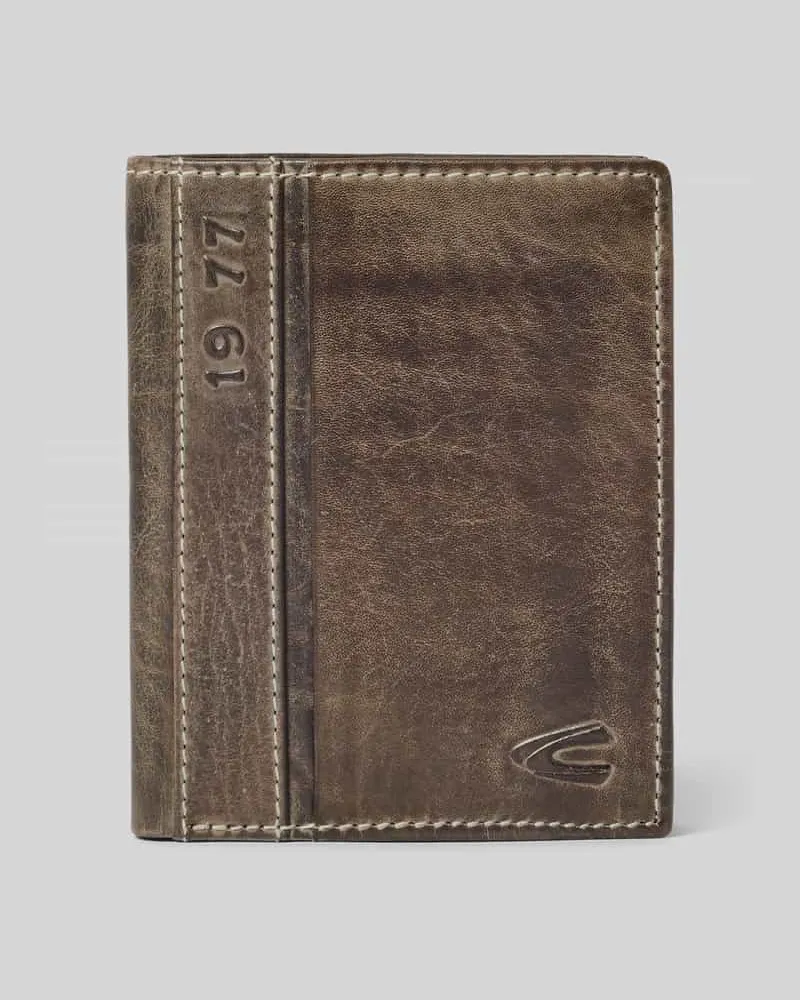Camel Active Geldbörse aus glattem Rinderleder mit diversen Fächern Black