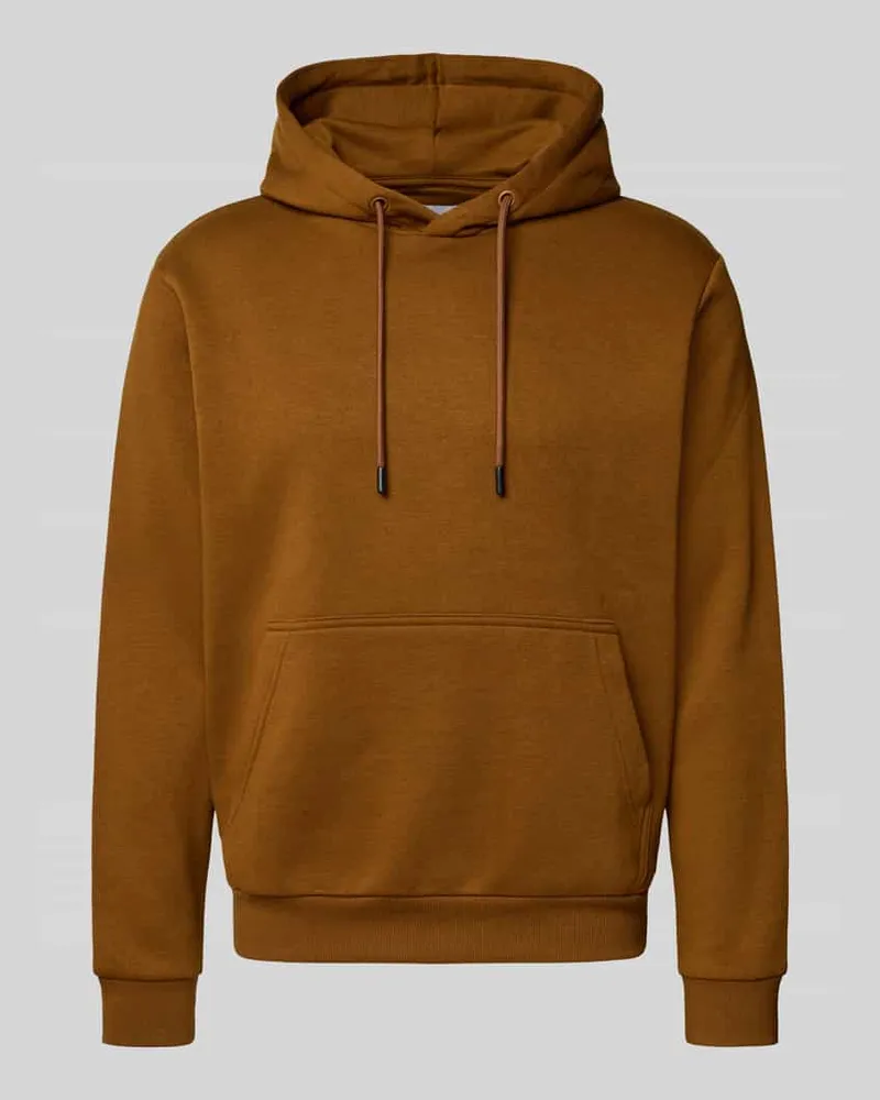 Jack & Jones Hoodie mit Kapuze Modell 'BRADLEY Cognac