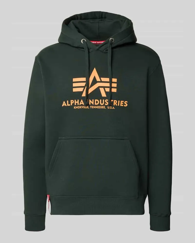 Alpha Industries Hoodie mit Label-Print 