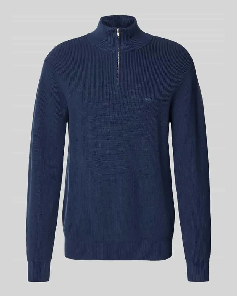 Levi's Regular Fit Troyer in Strick-Optik Marine