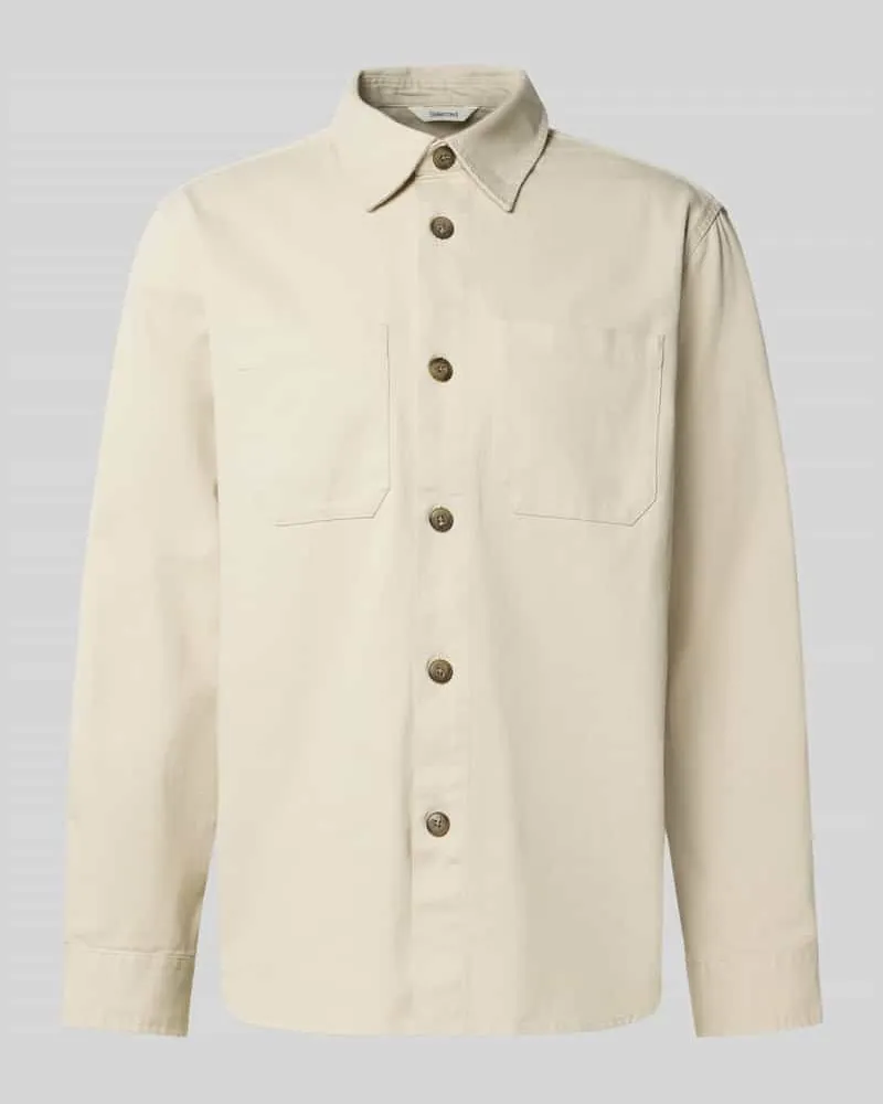 Selected Homme Regular Fit Hemdjacke aus reiner Baumwolle Modell 'TRAVIS 