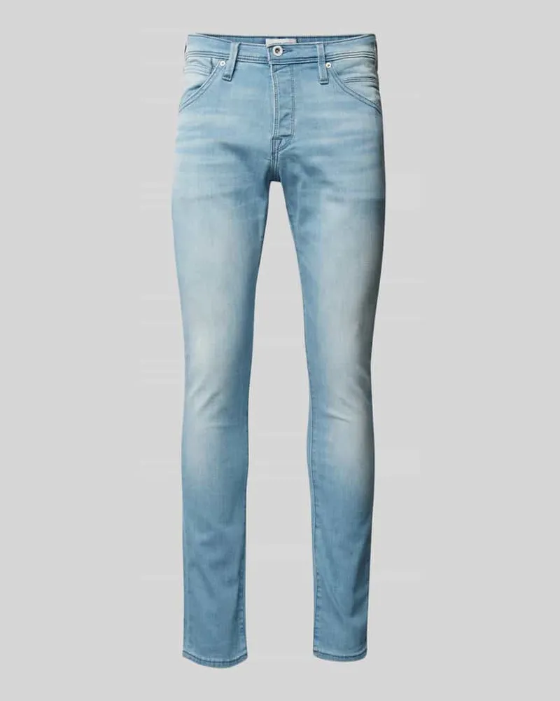 Jack & Jones Slim Fit Jeans im 5-Pocket-Design Modell 'GLENN 