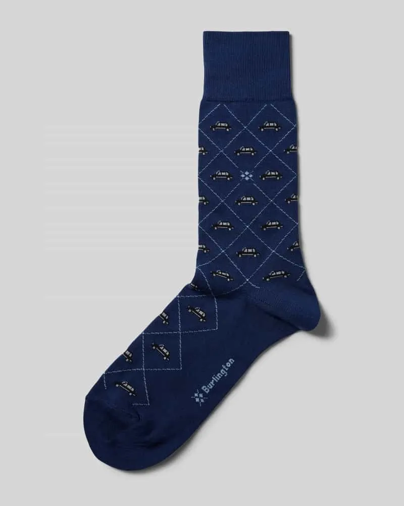 Burlington Socken mit Label-Print 