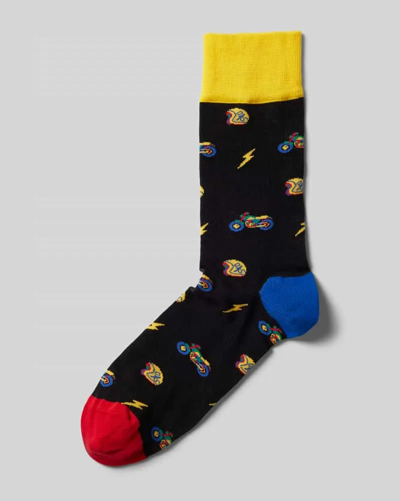 DillySocks Socken mit Motiv-Stitching 