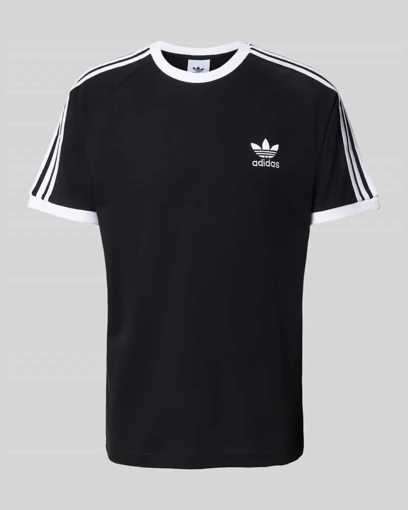 adidas T-Shirt mit Label-Stitching und Rundhalsausschnitt 