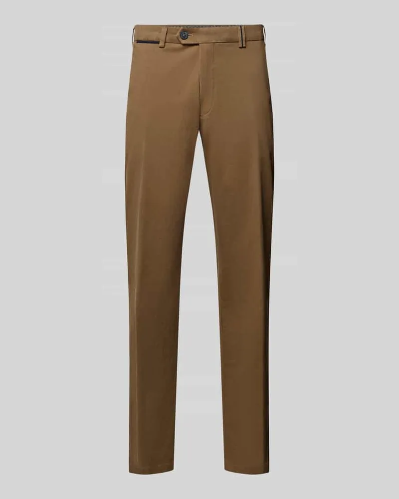 Hiltl Regular Fit Chino aus Baumwoll-Mix Modell 'PEAKER Taupe