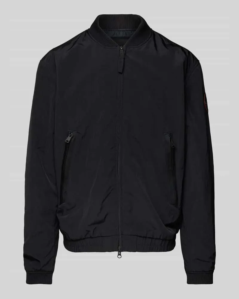 Napapijri Bomberjacke mit Reißverschlusstaschen Modell 'MONTALE Black