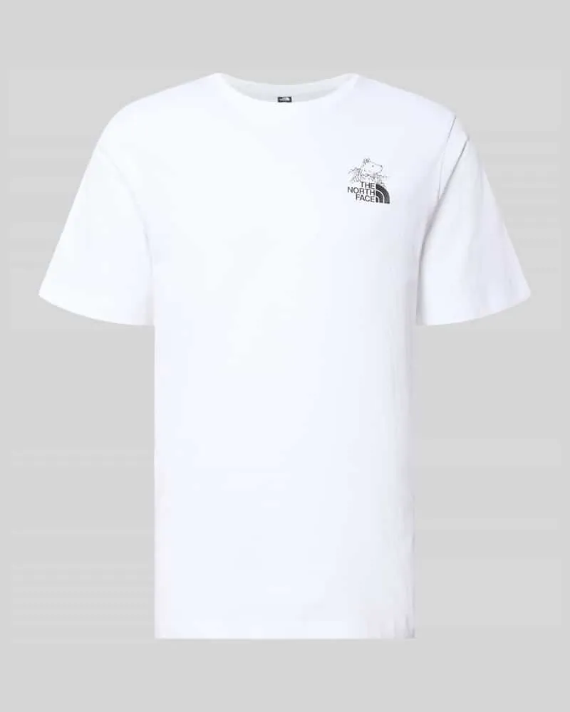 The North Face T-Shirt mit Label-Print und Rundhalsausschnitt Weiss