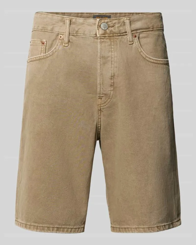 Only & Sons Regular Fit Jeansshorts aus reiner Baumwolle Modell 'EDGE Sand
