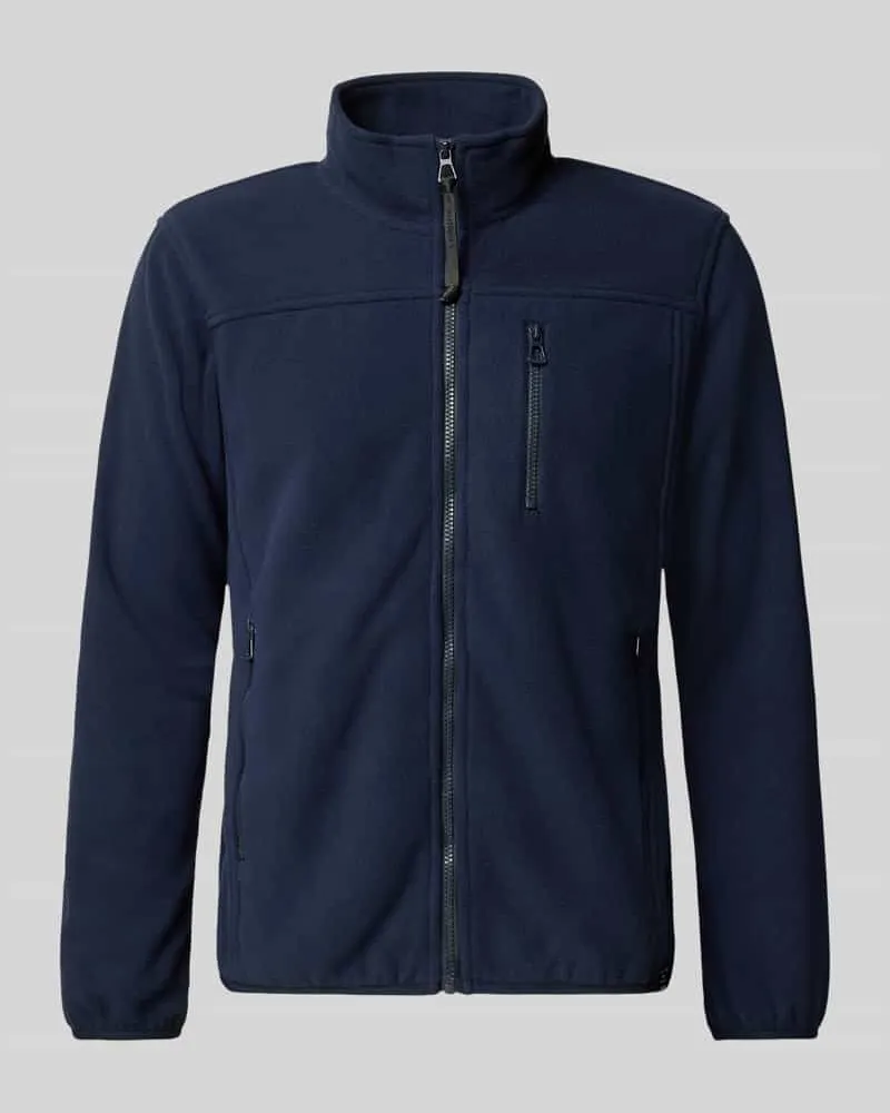 Lerros Fleecejacke mit Stehkragen und Label-Detail 