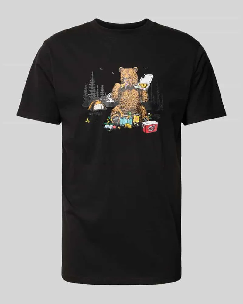 Santa Cruz T-Shirt mit Label-Print 