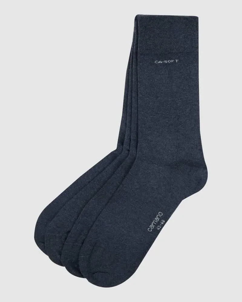 Camano Socken im unifarbenen Design im 4er-Pack 