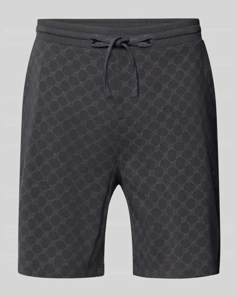 JOOP! Shorts aus Baumwolle mit Logo-Muster Black