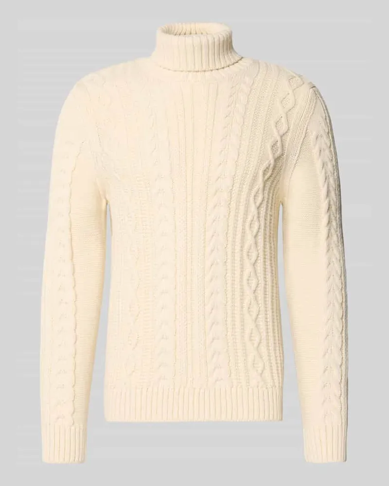 Superdry. Strickpullover mit Zopfmuster Modell 'Jacob 