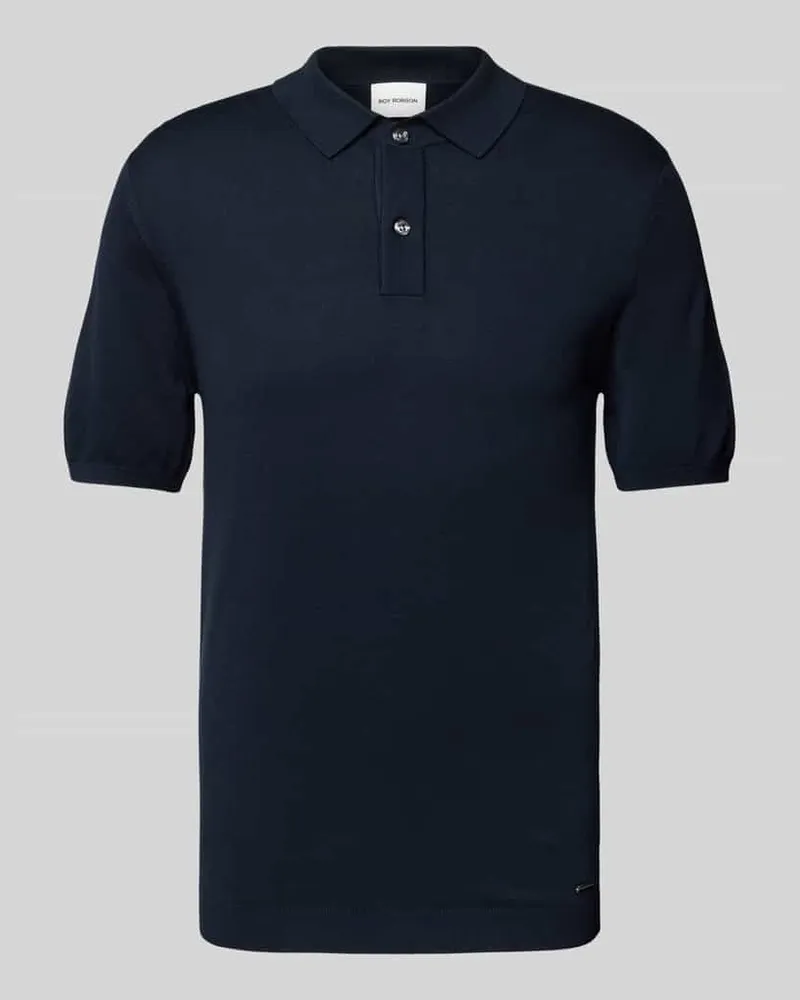 Roy Robson Poloshirt mit kurzer Knopfleiste 