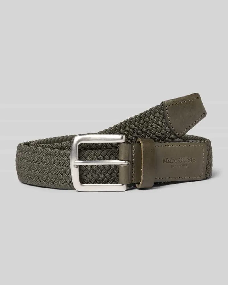 Marc O'Polo Gürtel mit Flechtmuster Khaki