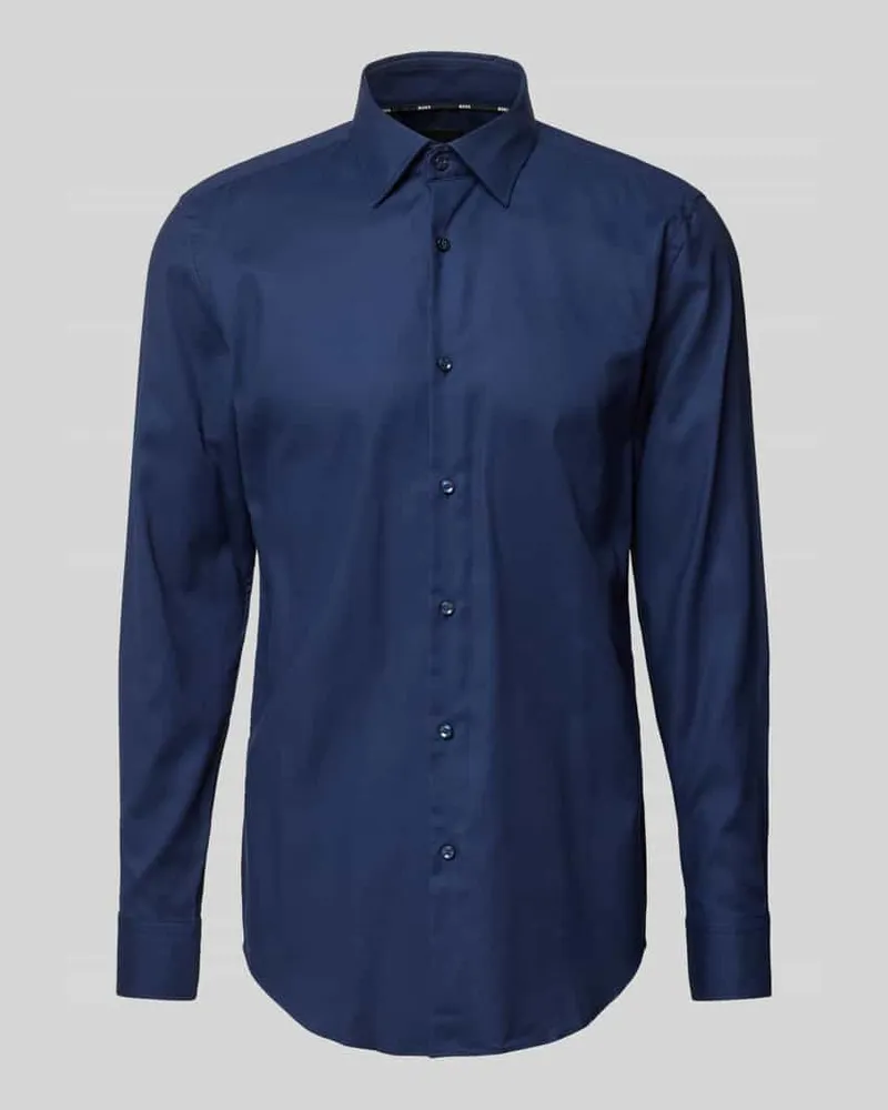 HUGO BOSS Slim Fit Business-Hemd mit Kentkragen Modell 'Hank 