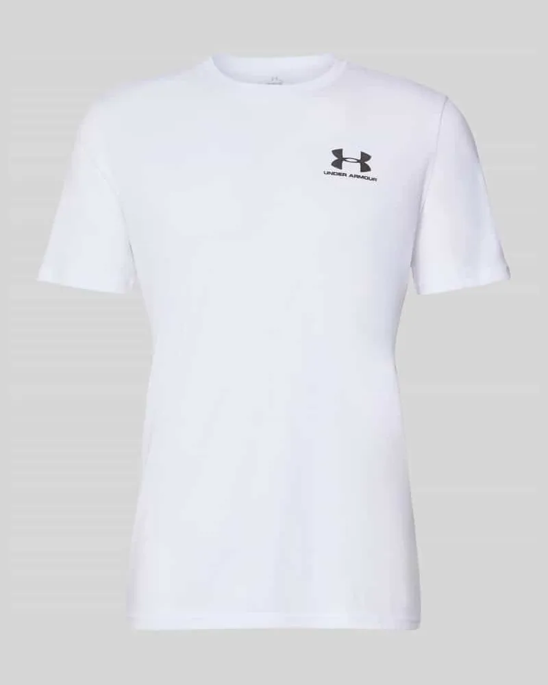 Under Armour Regular Fit Sport-T-Shirt aus Baumwoll-Mix Black