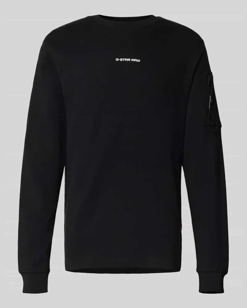 G-STAR RAW Sweatshirt mit Reißverschlusstasche am Ärmel 