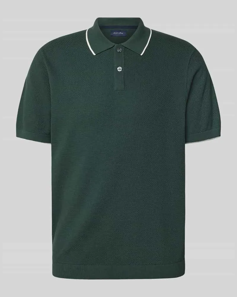 Christian Berg Regular Fit Poloshirt mit Kontrastkante Bottle