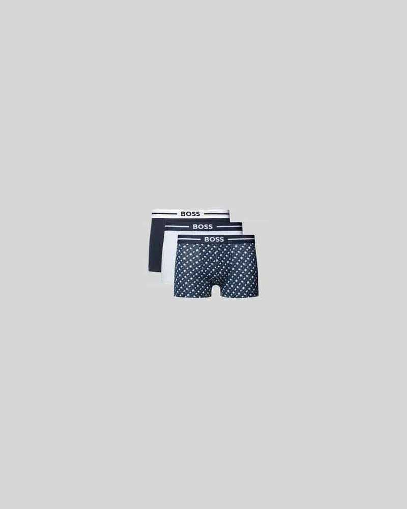 HUGO BOSS Trunks mit elastischem Logo-Bund im 3er-Pack
