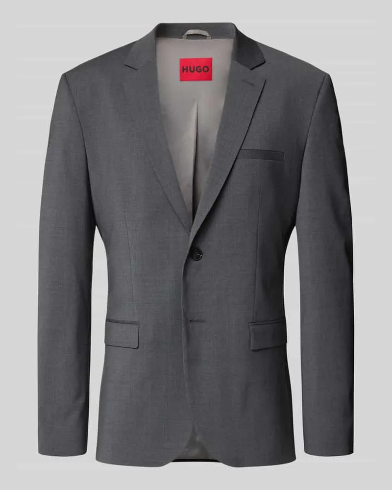 HUGO BOSS Slim Fit Anzugsakko aus Woll-Mix Modell 'ARTI Anthrazit