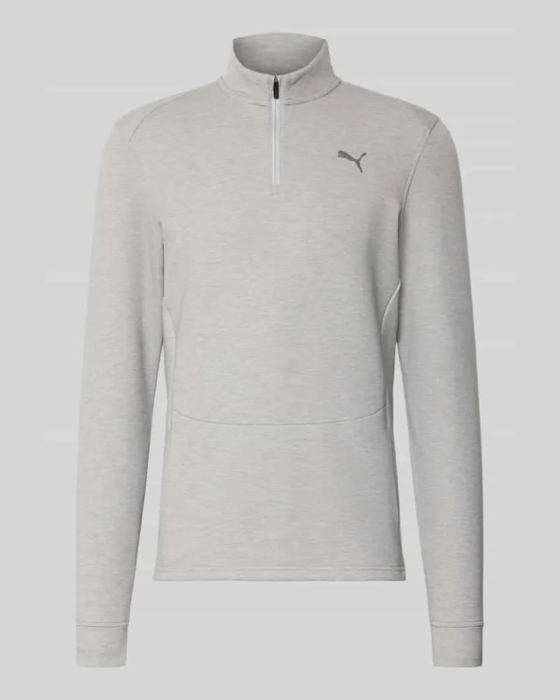 Puma Sweatshirt mit Label-Detail Modell 'CLOUDSPUN Hellgrau