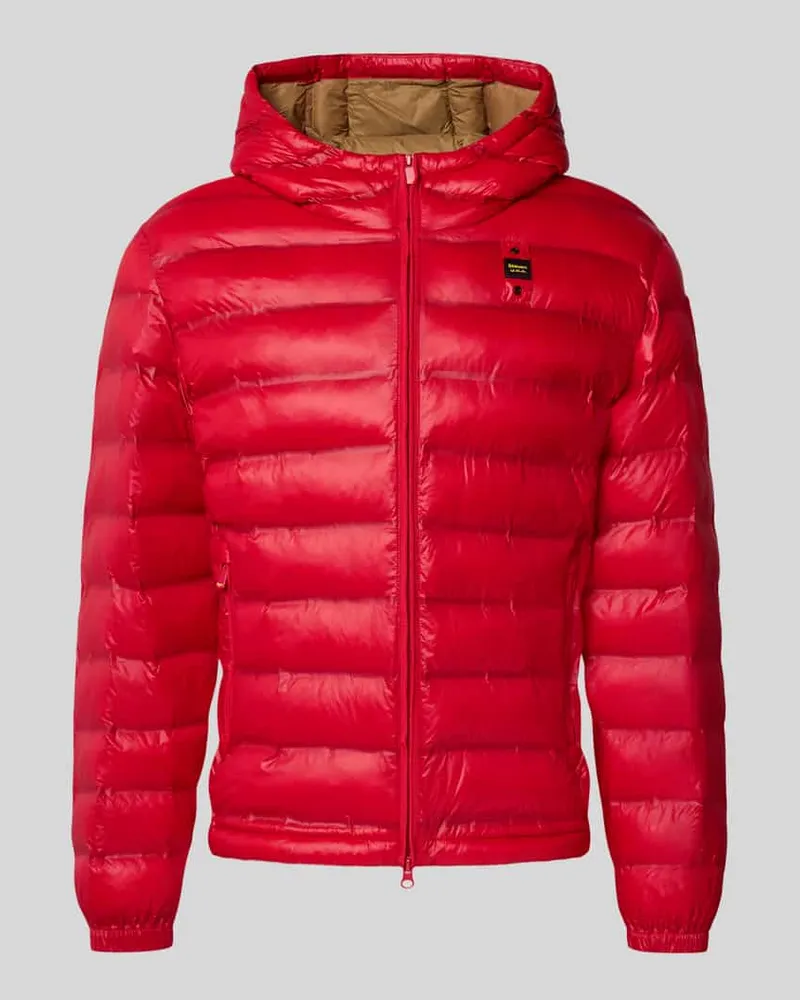 Blauer Steppjacke mit Kapuze Modell 'CHARLES 