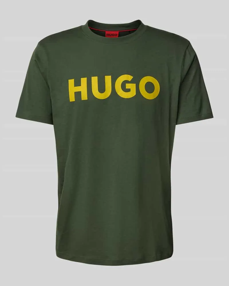 HUGO BOSS T-Shirt mit Label-Print Modell 'DULIVIO 