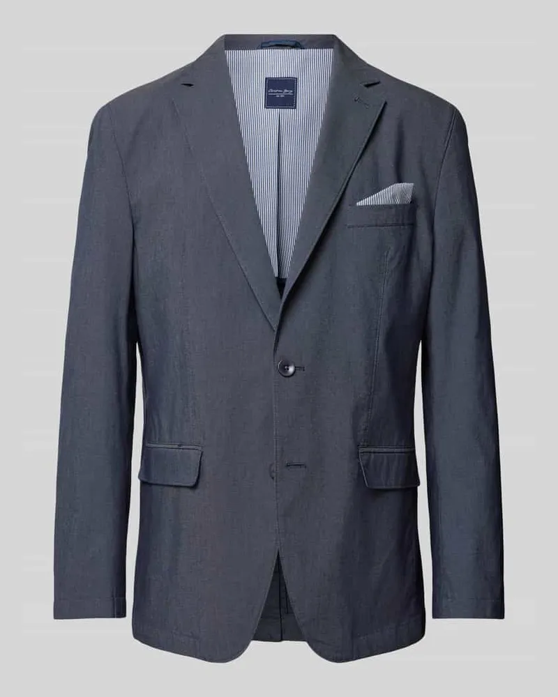 Christian Berg 2-Knopf-Sakko mit Reverskragen Blau