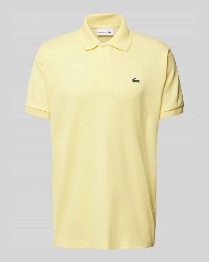 Lacoste Classic Fit Poloshirt mit Label-Detail Hellgelb