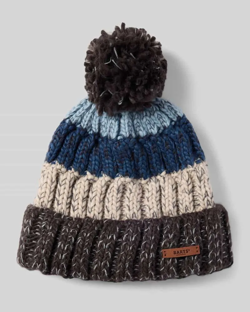 Barts Mütze mit Bommel Modell 'WILHELM BEANIE Anthrazit