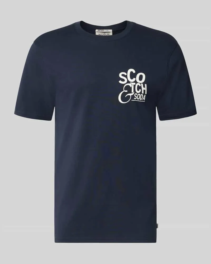 Scotch&Soda Regular Fit T-Shirt mit Logo-Print Marine