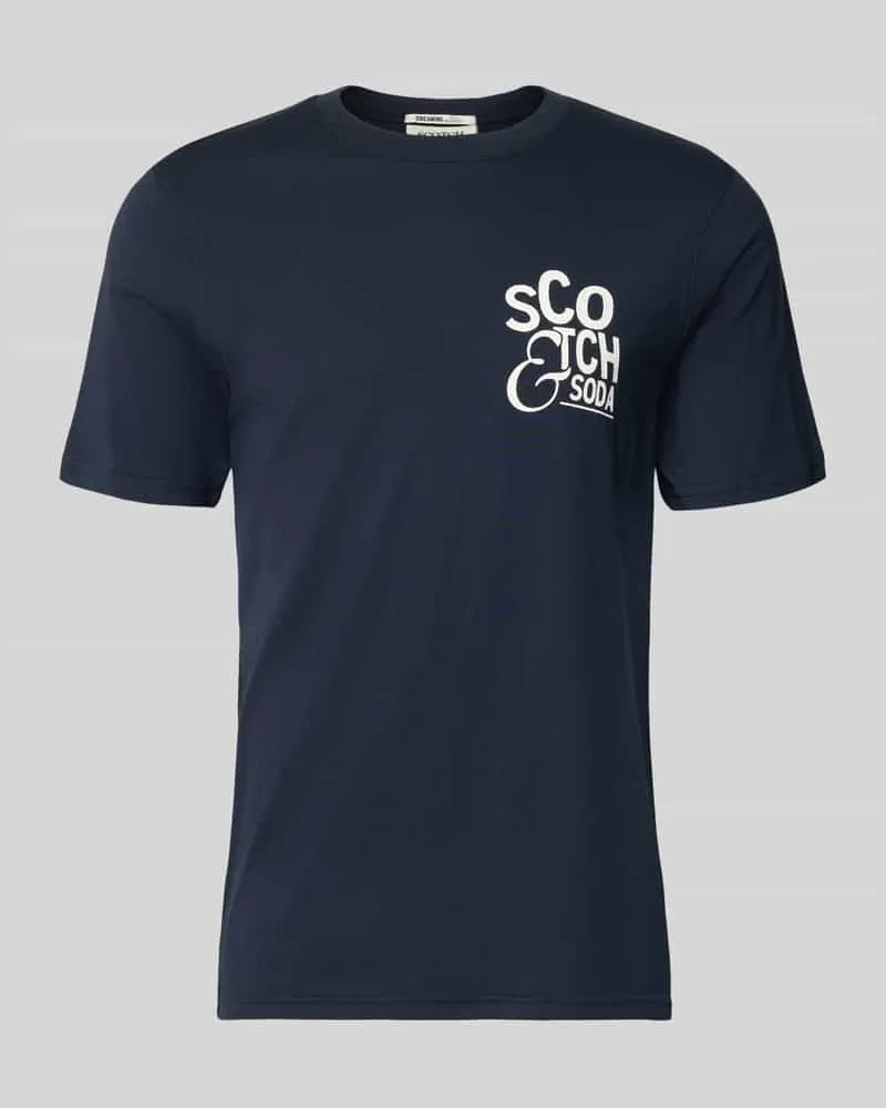 Scotch&Soda Regular Fit T-Shirt mit Logo-Print Marine