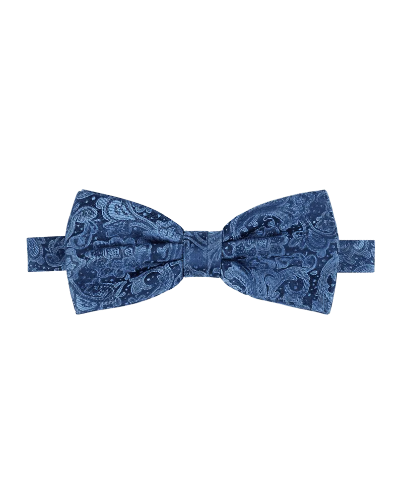 Monti Seidenfliege mit Paisley-Muster Modell 'Flavio Blau