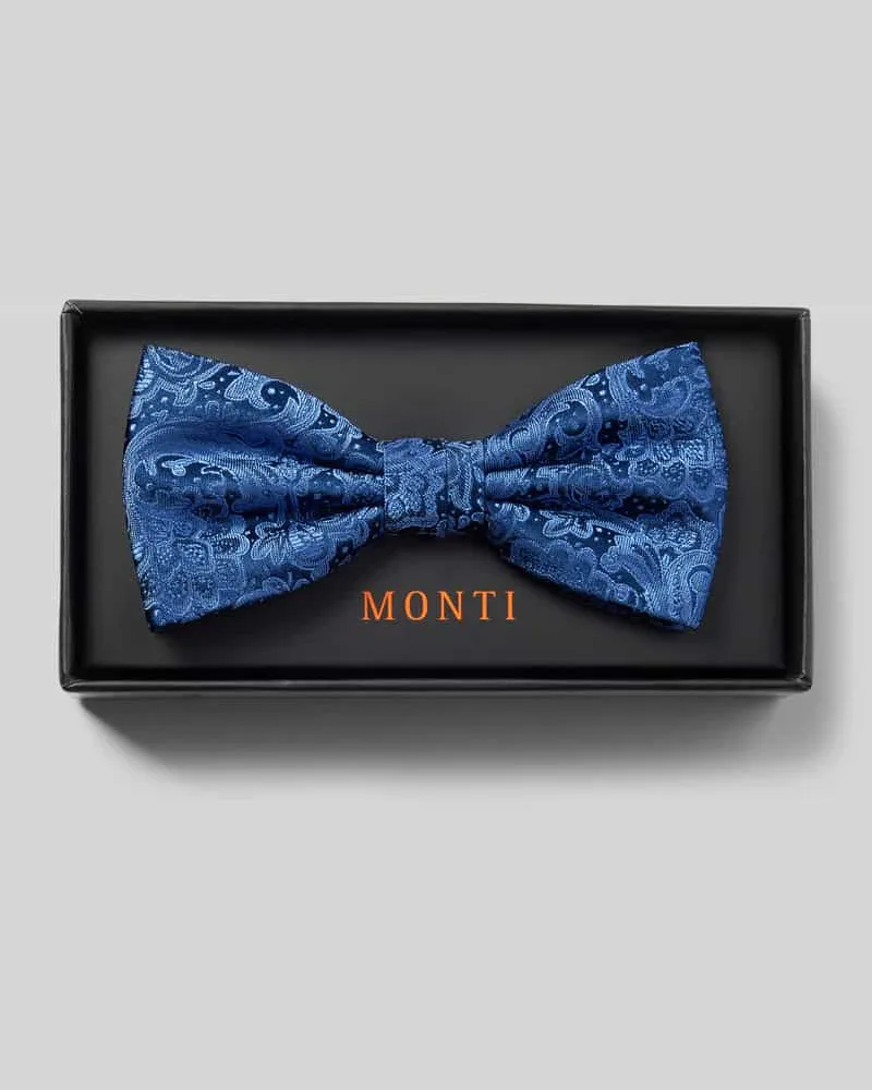 Monti Seidenfliege mit Paisley-Muster Modell 'Flavio Blau