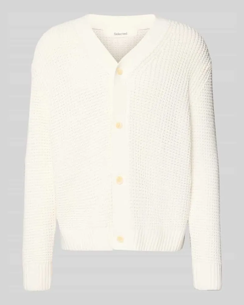 Selected Homme Regular Fit Strickjacke aus reiner Baumwolle Modell 'DERECK 