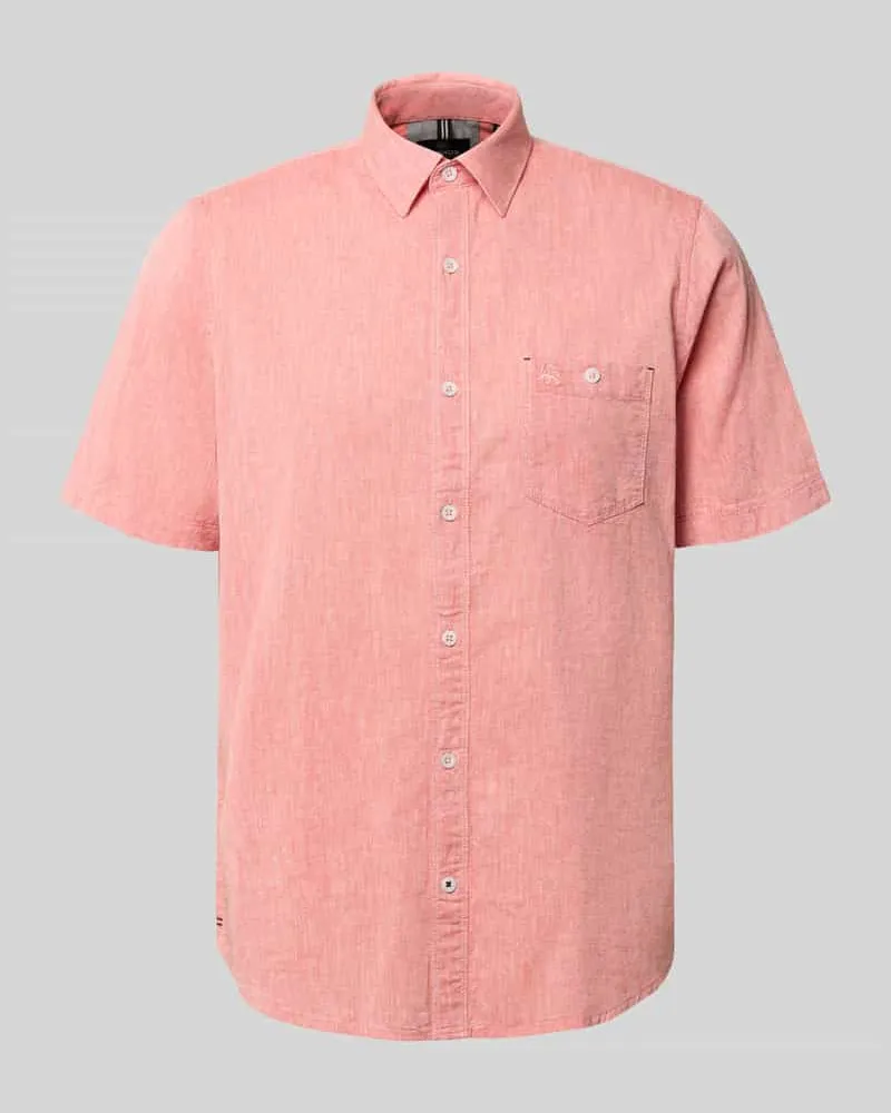 Lerros Regular Fit T-Shirt aus Baumwoll-Mix Koralle