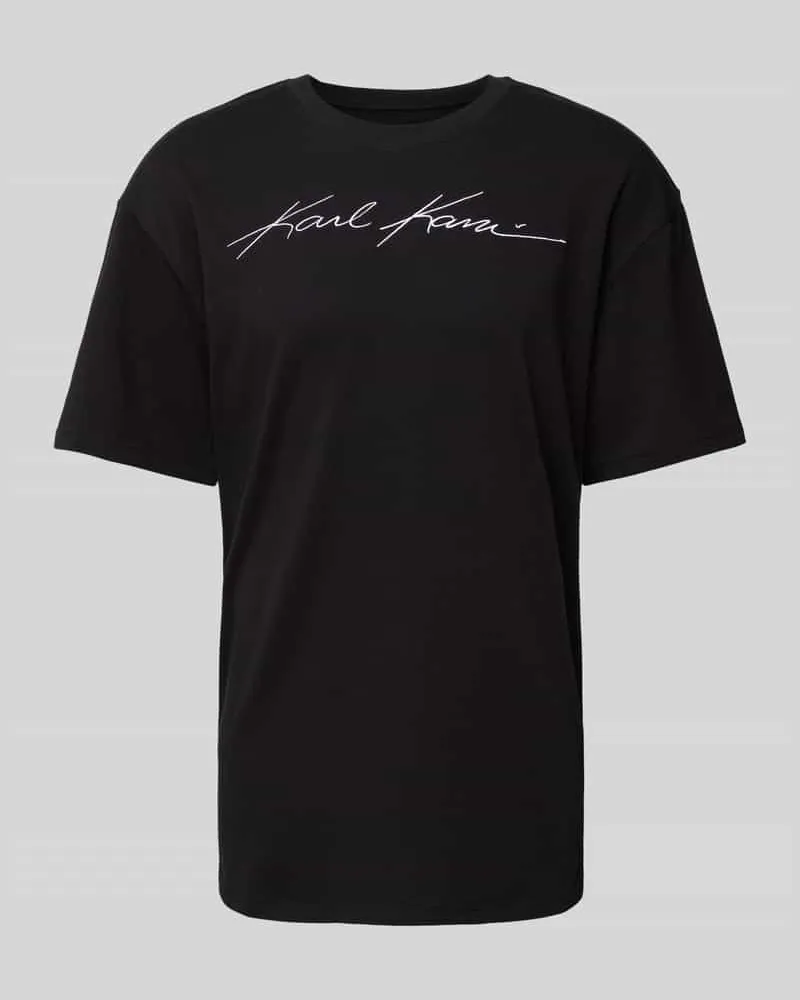 Karl Kani T-Shirt mit Label-Stitching Black