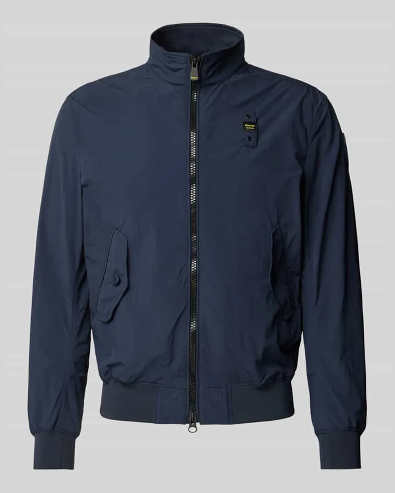 Blauer Jacke mit Stehkragen Modell 'ALWIN Marine