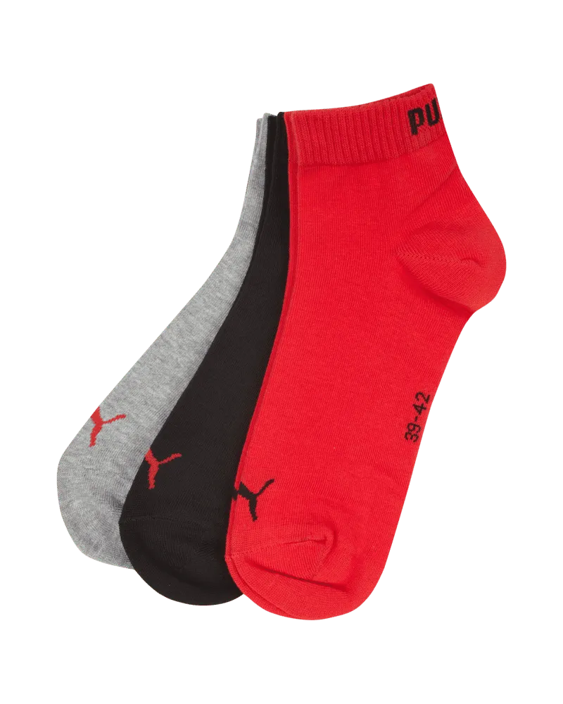 Puma Socken mit Label-Details im 3er-Pack 